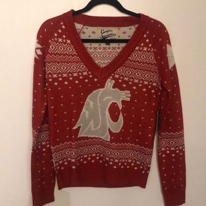 never worn WSU cougar sweater